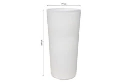 8-SEASONS Shining Classic Pot XL Pflanzgefäß, Weiß, Polyethylen, 49x100cm, Indoor & Outdoor -Ausgewählte Geschäfte Für Garten- Und Outdoor-Produkte 3 20891 2.jpg