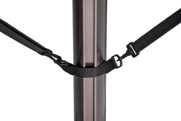 OUTFLEXX Windsicherung Für Ampelschirme, Anthrazit, Polyester, Zum Anklippen 5 OUTFLEXX Windsicherung Für Ampelschirme, Anthrazit, Polyester, Zum Anklippen – Bild 3