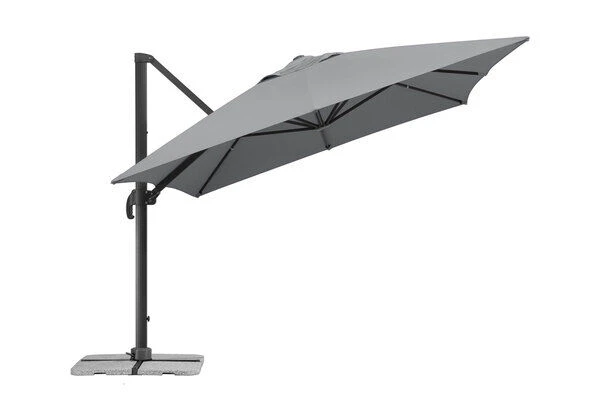 Schneider® SCHNEIDER Exklusivmodell Rhodos Grande Ampelschirm, Silbergrau, 300x400 Cm, Rechteckig 4 Schneider® SCHNEIDER Exklusivmodell Rhodos Grande Ampelschirm, Silbergrau, 300x400 Cm, Rechteckig – Bild 3