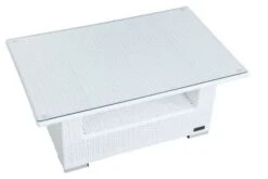 OUTFLEXX Kaffeetisch, Weiß, Polyrattan, 108,5x68cm, Inkl. Glasplatte -Ausgewählte Geschäfte Für Garten- Und Outdoor-Produkte 3 2511 13.jpg