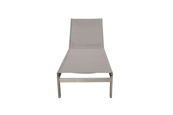 OUTFLEXX Rollliege, Silber, Edelstahl/Textilene,mit Verstellbarer Rückenlehne, 212x71x36cm 5 OUTFLEXX Rollliege, Silber, Edelstahl/Textilene,mit Verstellbarer Rückenlehne, 212x71x36cm – Bild 3