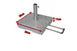 DOPPLER Trolley Granitsockel, Edelstahl/Granit, 70 Kg, Für Schirmstöcke Von 32-60 Mm -Ausgewählte Geschäfte Für Garten- Und Outdoor-Produkte 4 12376 1.jpg