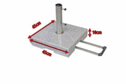 DOPPLER Trolley Granitsockel, Edelstahl/Granit, 50 Kg, Für Schirmstöcke Von 32-60 Mm -Ausgewählte Geschäfte Für Garten- Und Outdoor-Produkte 4 12376 2.jpg