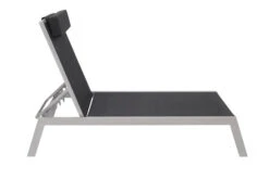 VILLANA Gartenliege, Silber/schwarz, Aluminium/Textil, 198 X 60 X 32 Cm, Verstellbar -Ausgewählte Geschäfte Für Garten- Und Outdoor-Produkte 4 13400.jpg