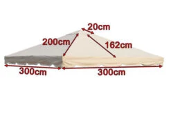 OUTFLEXX Ersatzdach Für Pavillons, Beige, Polyester, 300x300cm -Ausgewählte Geschäfte Für Garten- Und Outdoor-Produkte 4 13620.jpg