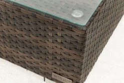 OUTFLEXX Beistelltisch, Braun Marmoriert, Polyrattan, 95 X 65 X 30 Cm, Inkl. Glasplatte -Ausgewählte Geschäfte Für Garten- Und Outdoor-Produkte 4 15734 9.jpg