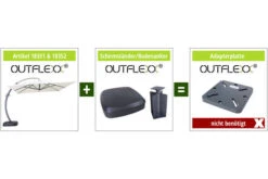 OUTFLEXX Luxus Ampelschirm, Anthrazit, Edelstahl/Aluminium, 350x350cm, Inkl. Schirmständer Und Schutzhülle -Ausgewählte Geschäfte Für Garten- Und Outdoor-Produkte 4 18352.jpg