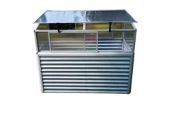 OUTFLEXX Set Hochbeet Und Aufsatz (mit Schiebetüren), Silber, Zincalume/Alu/Polycarbonat, 180 Cm, Pulverbeschichtet -Ausgewählte Geschäfte Für Garten- Und Outdoor-Produkte 4 20090.jpg