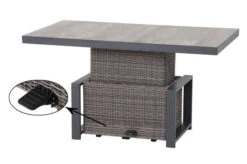 SIENA GARDEN Corido Lifttisch, Charcoal, Alu / Gardino®-Geflecht, 130x75x47-71 Cm, Stufenlos Verstellbar -Ausgewählte Geschäfte Für Garten- Und Outdoor-Produkte 4 20210.jpg