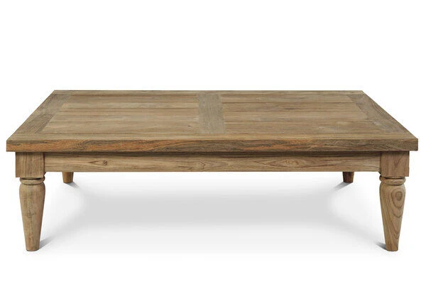 OUTFLEXX Loungetisch, Natur, Recycled FSC®-Teak, 120x80x31cm, Aufwendig Gestaltete Tischbeine 6 OUTFLEXX Loungetisch, Natur, Recycled FSC®-Teak, 120x80x31cm, Aufwendig Gestaltete Tischbeine – Bild 4