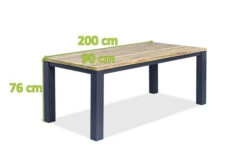 OUTFLEXX Oxford Esstisch, Dark Grey/natur, Alu/recycled FSC®-Teak, 200x90x76cm, Rustikal Gebürstet 9 OUTFLEXX Oxford Esstisch, Dark Grey/natur, Alu/recycled FSC®-Teak, 200x90x76cm, Rustikal Gebürstet -Ausgewählte Geschäfte Für Garten- Und Outdoor-Produkte 4 20335.jpg
