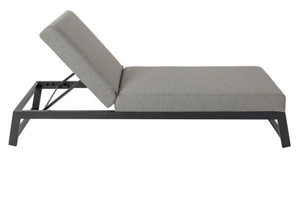 OUTFLEXX Allure Sonnenliege, Flanelle, Alu/Sunbrella, 211 X 74 X 44,5 Cm, Verstellbare Kopfstütze 6 OUTFLEXX Allure Sonnenliege, Flanelle, Alu/Sunbrella, 211 X 74 X 44,5 Cm, Verstellbare Kopfstütze – Bild 4