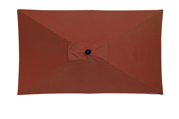 DOPPLER Active Auto Tilt Mittelstockschirm, Terracotta, Alu/Polyester, 210x140 Cm, Höhenverstellbar, Mit Kurbel 6 DOPPLER Active Auto Tilt Mittelstockschirm, Terracotta, Alu/Polyester, 210x140 Cm, Höhenverstellbar, Mit Kurbel – Bild 4