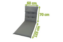 DOPPLER Liegenauflage, Grau, Dralon, 195 X 60 X 8 Cm, Inklusive Befestigungsbänder -Ausgewählte Geschäfte Für Garten- Und Outdoor-Produkte 4 20928.jpg