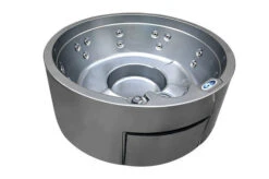 Outtech Steel Art Aqua Whirlpool, Silber/grau, 180x180x73 Cm,5 Pers., LCD Balboa Anzeige, Rund -Ausgewählte Geschäfte Für Garten- Und Outdoor-Produkte 4 21292.jpg