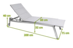 STERN Allround Rollenliege, Silber, Edelstahl/Textil, 200x71x40 Cm, Gepolstert, Verstellbare Rückenlehne -Ausgewählte Geschäfte Für Garten- Und Outdoor-Produkte 4 21911.jpg