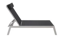 VILLANA Gartenliege, Silber/schwarz, Aluminium/Textil, 198 X 60 X 32 Cm, Verstellbar -Ausgewählte Geschäfte Für Garten- Und Outdoor-Produkte 5 13400.jpg