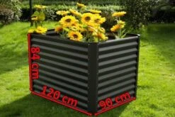 OUTFLEXX Hochbeet, Anthrazit, Zincalume, Pulverbeschichtet, 120 X 90 X 84 Cm, Durch Zubehör Erweiterbar -Ausgewählte Geschäfte Für Garten- Und Outdoor-Produkte 5 14249.jpg