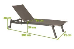 STERN Allround Rollenliege, Silber/taupe, Edelstahl/Textil, 200x71x38 Cm, Verstellbare Rückenlehne 16 STERN Allround Rollenliege, Silber/taupe, Edelstahl/Textil, 200x71x38 Cm, Verstellbare Rückenlehne -Ausgewählte Geschäfte Für Garten- Und Outdoor-Produkte 5 15897 1.jpg