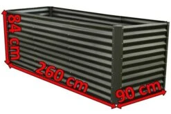 OUTFLEXX Set Hochbeet Mit Erweiterungsmodul, Anthrazit, Zincalume, 180+80cm -Ausgewählte Geschäfte Für Garten- Und Outdoor-Produkte 5 16091.jpg