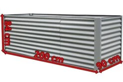 OUTFLEXX Set Hochbeet Mit Erweiterungsmodul, Silber, Zincalume, 120+80cm -Ausgewählte Geschäfte Für Garten- Und Outdoor-Produkte 5 16094.jpg