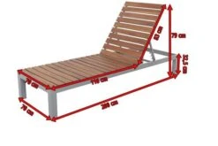 VILLANA Gartenliege, Alu / FSC-Akazienholz, 200 X 70 X 33 Cm, 4-Stufen Verstellbar -Ausgewählte Geschäfte Für Garten- Und Outdoor-Produkte 5 16457.jpg