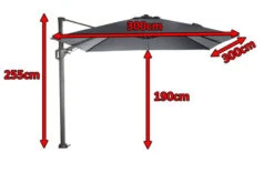 SIENA GARDEN Ampelschirm Sunset N+, Athrazit, Alu/Textil, Ca. 300x300 Cm -Ausgewählte Geschäfte Für Garten- Und Outdoor-Produkte 5 17164 1.jpg