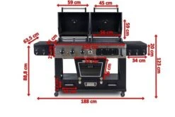 PIT BOSS Memphis Ultimate 4-in-1 Kombigrill, Schwarz, Stahl/Gusseisen, Smoker, Gas- Und Holzkohlegrill -Ausgewählte Geschäfte Für Garten- Und Outdoor-Produkte 5 17311.jpg