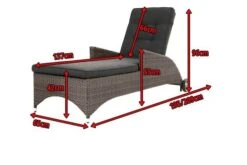 Ploß Rocking Comfort Rollliege, Grau/braun-meliert, Polyrattan, 195x65x42cm, Verstellbar, Hohe Sitzhöhe -Ausgewählte Geschäfte Für Garten- Und Outdoor-Produkte 5 18208.jpg