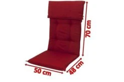 DOPPLER Stuhlauflage Hochlehner, Bordeaux, Dralon, 120x50x7cm, Mit DuPont Teflon Markenimprägnierung -Ausgewählte Geschäfte Für Garten- Und Outdoor-Produkte 5 18594.jpg