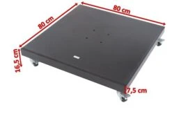 OUTFLEXX Schirmständer, Granit, 80x80x16,5cm, 120kg, Mit Lenkrollen 12 OUTFLEXX Schirmständer, Granit, 80x80x16,5cm, 120kg, Mit Lenkrollen -Ausgewählte Geschäfte Für Garten- Und Outdoor-Produkte 5 18883.jpg