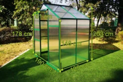 OUTFLEXX Gewächshaus, Grün, Alu/Polycarbonat, 190x125x203 Cm, Pulverbeschichtet -Ausgewählte Geschäfte Für Garten- Und Outdoor-Produkte 5 20085.jpg