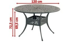 HARTMAN Amalfi Tisch, Dunkelgrün, Alu-Guss, Ø120cm -Ausgewählte Geschäfte Für Garten- Und Outdoor-Produkte 5 20137.jpg