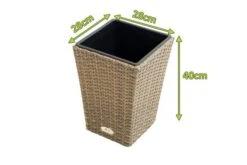 Ploß Rabida Pflanzgefäß, Champagner-meliert, Polyrattan, Konisch, 28x28x40 Cm, Kunststoffeinsatz 13 Ploß Rabida Pflanzgefäß, Champagner-meliert, Polyrattan, Konisch, 28x28x40 Cm, Kunststoffeinsatz -Ausgewählte Geschäfte Für Garten- Und Outdoor-Produkte 5 20152.jpg