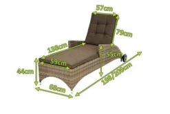 Ploß Rabida Comfort Rollliege, Champagner-meliert, Polyrattan, 198x68x44cm, Verstellbar, Hohe Sitzhöhe 26 Ploß Rabida Comfort Rollliege, Champagner-meliert, Polyrattan, 198x68x44cm, Verstellbar, Hohe Sitzhöhe -Ausgewählte Geschäfte Für Garten- Und Outdoor-Produkte 5 20165.jpg