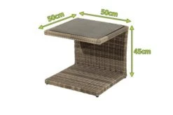 Ploß Rabida Beistelltisch, Champagner-meliert, Polyrattan, 50x50x45 Cm, Glasplatte In Steinoptik 18 Ploß Rabida Beistelltisch, Champagner-meliert, Polyrattan, 50x50x45 Cm, Glasplatte In Steinoptik -Ausgewählte Geschäfte Für Garten- Und Outdoor-Produkte 5 20172.jpg