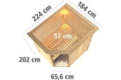 KARIBU Sauna Mia, Fichtenholz 38 Mm, Eckeinstieg, Ca. 2,9m² -Ausgewählte Geschäfte Für Garten- Und Outdoor-Produkte 5 20218 29.jpg