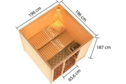 KARIBU Sauna Jutta, Fichtenholz 38 Mm, Fronteinstieg, Ca. 3,4m² -Ausgewählte Geschäfte Für Garten- Und Outdoor-Produkte 5 20235 3.jpg