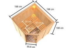 KARIBU Sauna Kotka, Fichtenholz 68 Mm, Eckeinstieg, Ca. 3,1m² 15 KARIBU Sauna Kotka, Fichtenholz 68 Mm, Eckeinstieg, Ca. 3,1m² -Ausgewählte Geschäfte Für Garten- Und Outdoor-Produkte 5 20243 3.jpg