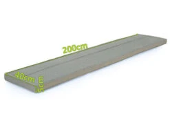 OUTFLEXX Bankauflage, Grau, Olefin, 200x40x5cm, Für Anok Bank 20300, Mit Reißverschluss -Ausgewählte Geschäfte Für Garten- Und Outdoor-Produkte 5 20301.jpg