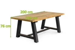OUTFLEXX Belanda Esstisch, Dark Grey/natur, Alu/recycled FSC®-Teak, 200x100x76cm, Rustikal Gebürstet, A-Gestell -Ausgewählte Geschäfte Für Garten- Und Outdoor-Produkte 5 20321.jpg
