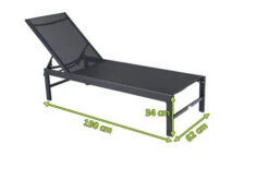 OUTFLEXX Liege, Anthrazit Matt/schwarz, Alu/Textilene, 190x62x34cm, Rückenlehne Verstellbar -Ausgewählte Geschäfte Für Garten- Und Outdoor-Produkte 5 20394.jpg