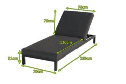 HARTMAN Eva Loungeliege, Sooty, Sunbrella, 195 X 70 X 31 Cm, Rückenlehne Verstellbar -Ausgewählte Geschäfte Für Garten- Und Outdoor-Produkte 5 20466.jpg