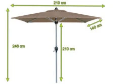 DOPPLER Active Auto Tilt Mittelstockschirm, Greige, Alu/Polyester, 210x140 Cm, Höhenverstellbar, Mit Kurbel -Ausgewählte Geschäfte Für Garten- Und Outdoor-Produkte 5 20871.jpg