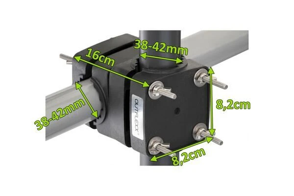 OUTFLEXX Sonnenschirmhalter Für Balkongeländer, Anthrazit, Für Schirmmasten / Balkongeländer Ø38-42mm 7 OUTFLEXX Sonnenschirmhalter Für Balkongeländer, Anthrazit, Für Schirmmasten / Balkongeländer Ø38-42mm – Bild 5