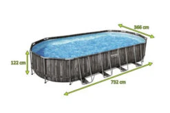 BESTWAY Power Steel Pool, Holz-Optik (dunkelgrau), TriTech, 732x366x122cm, Oval, Mit Filterpumpe, Leiter, Abdeckplane -Ausgewählte Geschäfte Für Garten- Und Outdoor-Produkte 5 21942.jpg