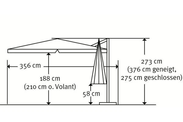 Schneider® SCHNEIDER Rhodos Ampelschirm, Anthrazit, Quadratisch, 300 X 300 Cm 7 Schneider® SCHNEIDER Rhodos Ampelschirm, Anthrazit, Quadratisch, 300 X 300 Cm – Bild 5
