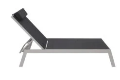 VILLANA Gartenliege, Silber/schwarz, Aluminium/Textil, 198 X 60 X 32 Cm, Verstellbar -Ausgewählte Geschäfte Für Garten- Und Outdoor-Produkte 6 13400.jpg