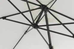 OUTFLEXX Ampelschirm, Creme, Pulverbesch. Aluminium, 300x300 Cm, Inkl. Plattenständer, Twist-Funktion -Ausgewählte Geschäfte Für Garten- Und Outdoor-Produkte 6 16108.jpg