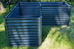 OUTFLEXX Eck-Hochbeet, Anthrazit, Zincalume, 210x210x90x84cm -Ausgewählte Geschäfte Für Garten- Und Outdoor-Produkte 6 18170.jpg